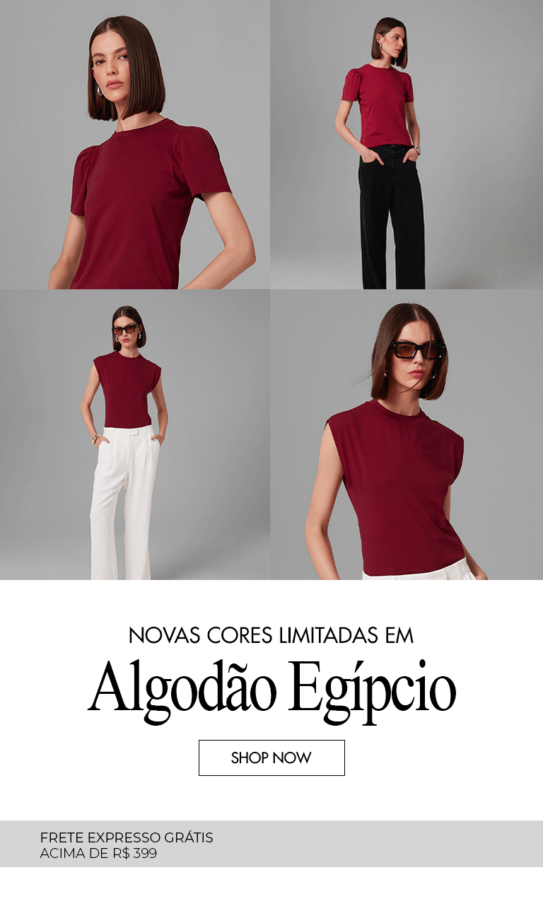 Novas Cores em Algodão Egípcio