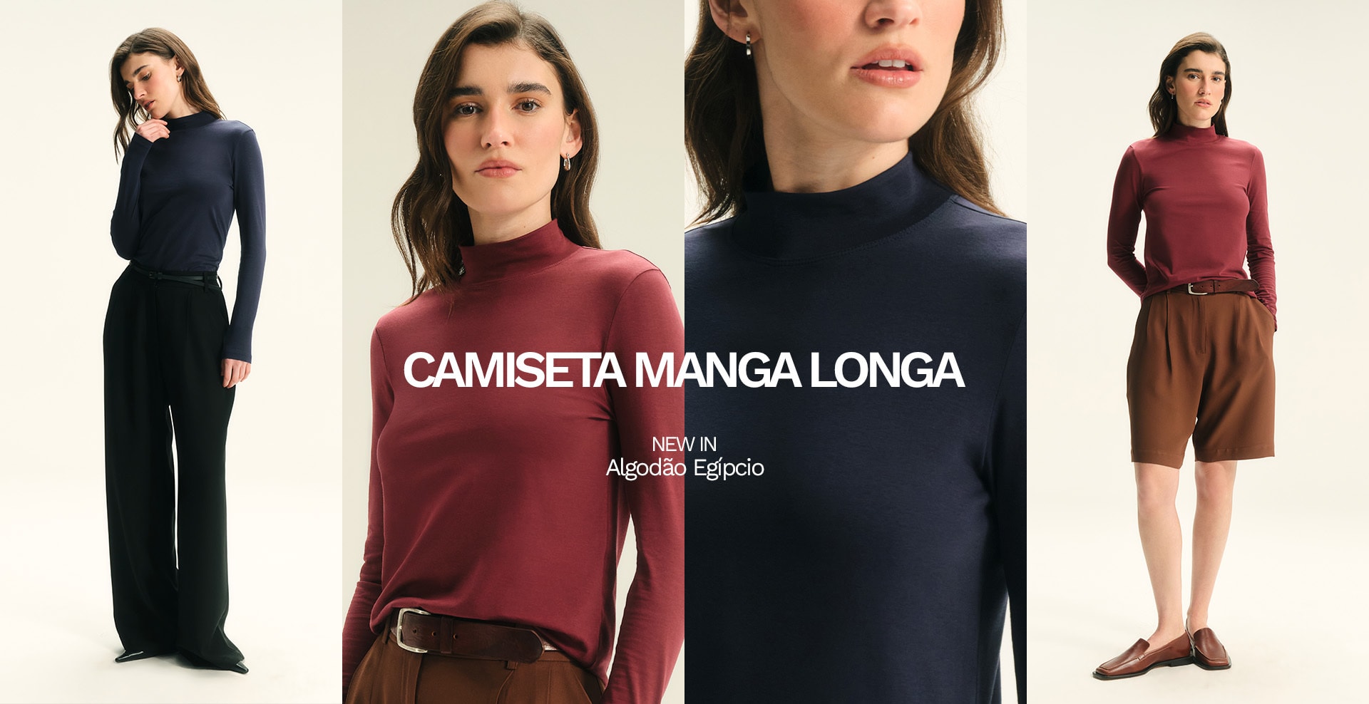 Manga Longa em Algodão Egípcio