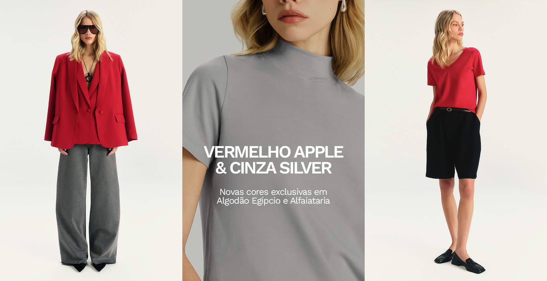 Vermelho Apple e Cinza Marble