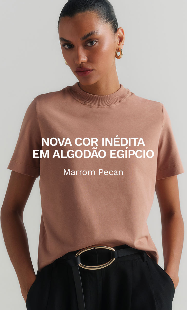 Nova Cor em Algodão Egípcio: Marrom Pecan
