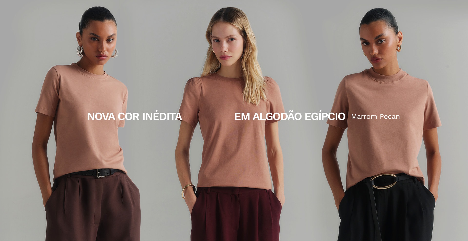 Nova Cor em Algodão Egípcio: Marrom Pecan