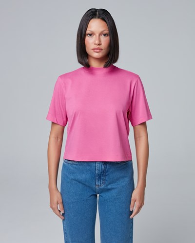 Camiseta Feminina New Comfort Gola U - Camys - Preto - Shop2gether